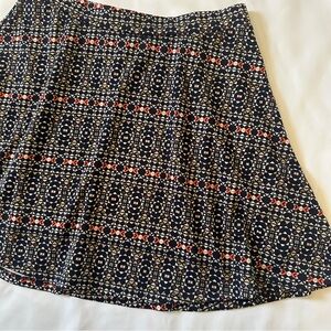 H&M Geo Print Skater Skirt Size Medium